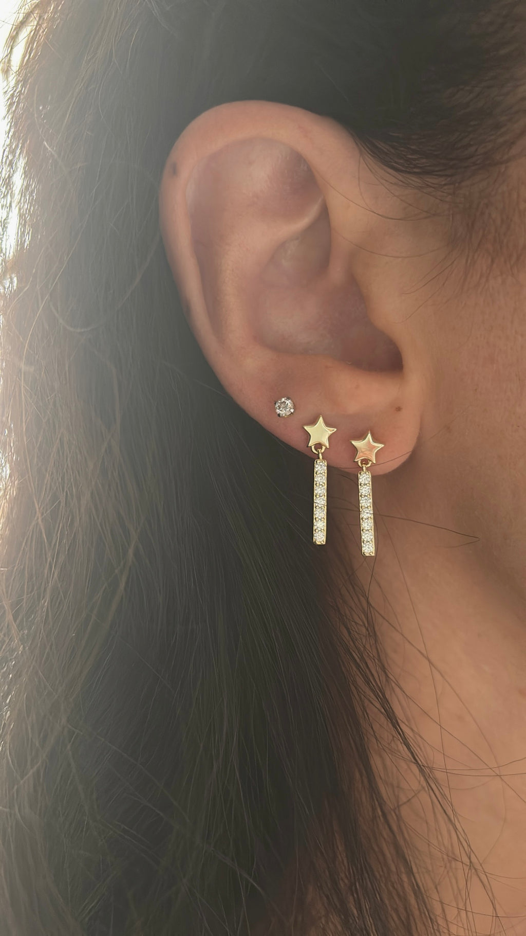 Orecchini stella cometa