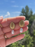 Orecchini perle di conchiglia